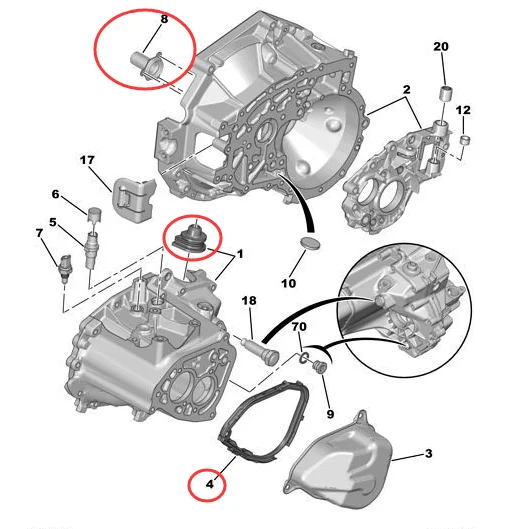 T。 Transmission Service Kit Ma5 1*231788 1*231790 1*237223 1