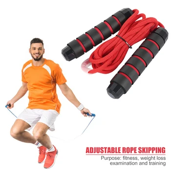 

3m Adjustable Skipping Rope Foam Padded Handle Jump Rope Indoor Outdoor Training Exercise Workout Fitness Equipment