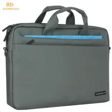 DOMISO, 15,6 дюймов, водостойкая сумка на плечо для ноутбука, чехол для переноски на все случаи жизни, для школы, бизнеса или путешествий, серый цвет
