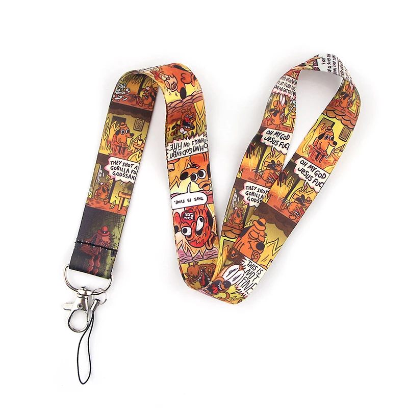 

K2059 This is Fine Dog Lanyard Neck Strap for Key ID Card Cellphone Straps Badge Holder DIY Hanging Rope