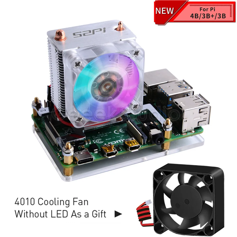 Новинка! Вентилятор охлаждения CPU ICE Башня V2.0 супер теплоотвод 7 цветов светильник