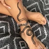 Pegatina de tatuaje temporal a prueba de agua, elemento Sexy de serpiente, Tatuaje falso Flash, tatuaje corporal, arte para hombres y mujeres, tatuajes temporales ► Foto 1/6