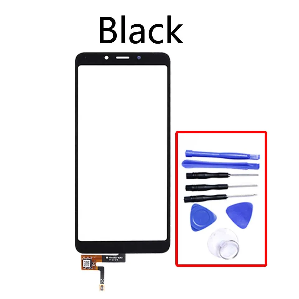 5,4" для Xiaomi Redmi 6 Redmi6 Redmi 6A Сенсорная панель Сенсорный ЖК-дисплей стеклянная линза Панель сенсорный экран дигитайзер - Цвет: Black-With tool