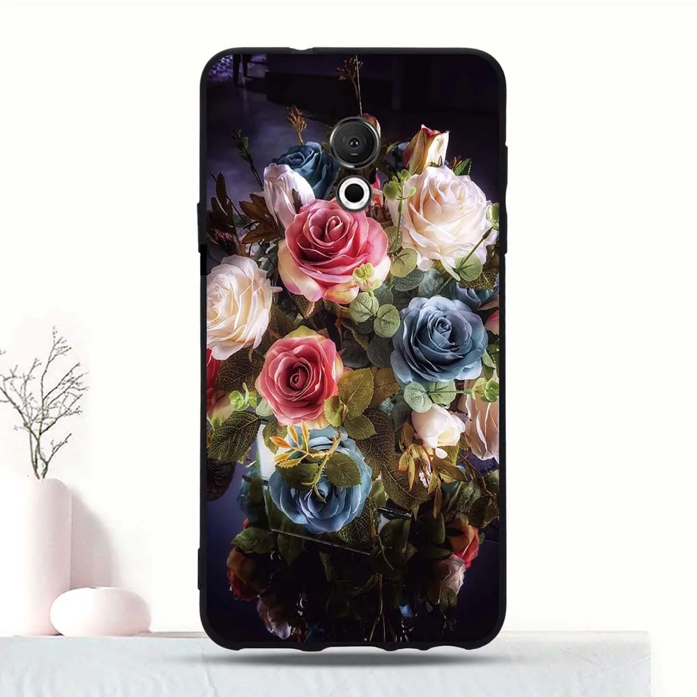 Чехол для Meizu 15 Lite силиконовый чехол с принтом M15 TPU Защитный 5 46 "Coque|Бамперы| |