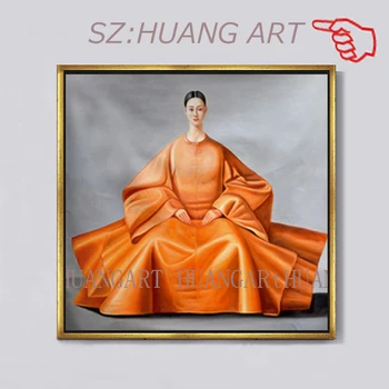 

figure Characters of ancient South Korea girl no Frame and With framed Oil Painting Canvas Palette On Canvas Picture Home