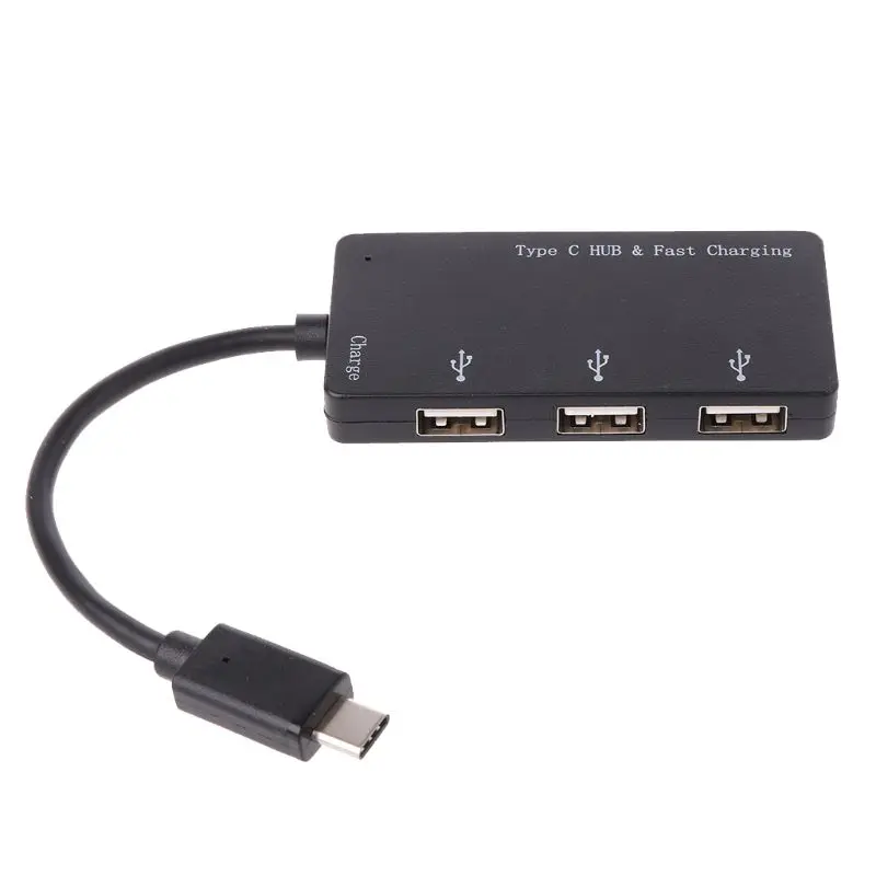 

High Speed 3 In 1 Type C Hub 3 Ports USB Extension Splitter Adapter for Laptop PC Computer Tablet Fast Charger Accessories