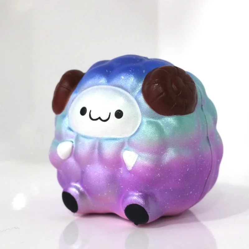 Высокое качество Kawaii Jumbo мультфильм Радуга овец мягкие медленно поднимающиеся ремни детские игрушки подарок
