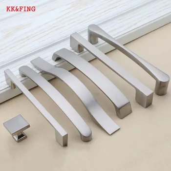 

KK&FING Modern Cabinet Handles Drawer Knobs Aluminum Alloy Kitchen Door Knobs Brushed Cabinet Pulls Furniture Handle Hardware