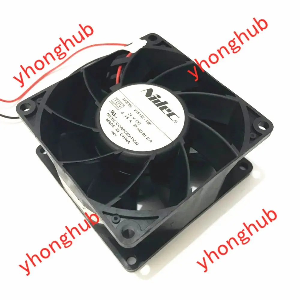 Ventilador de Refrigeração do Servidor Nidec 0.45a 80x80x38mm 2-wire V35132-16f dc 24 v