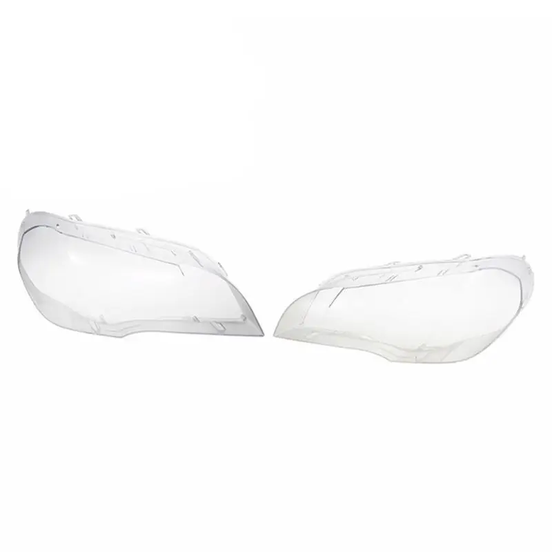

1Pair Car Headlight Glass Cover Headlight Lens Light Cover For B~mw X5 E70 07-13 Y98C