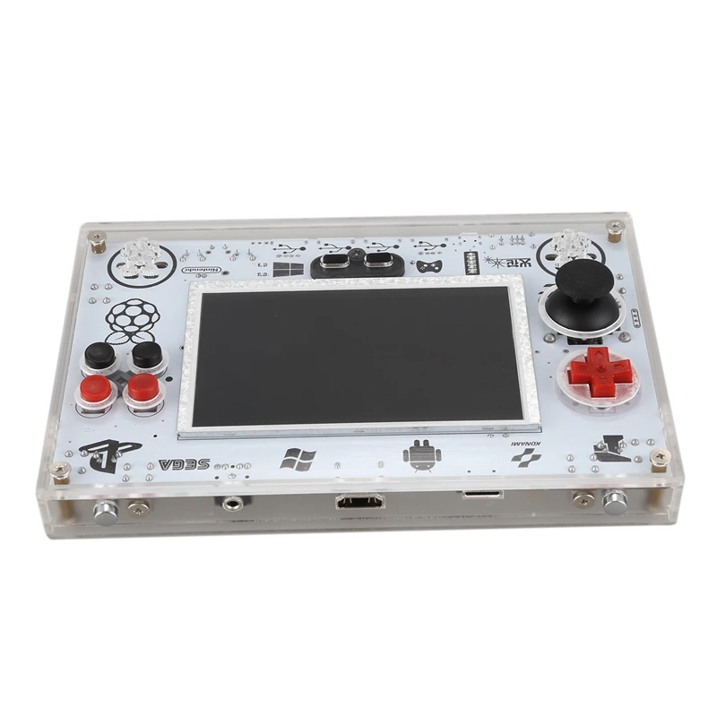 

5.0 Inch HD IPS Screen Video Game Console with Upgrade Raspberry Pi Retro Handheld Game Player Support 4 Player To Play US Plug