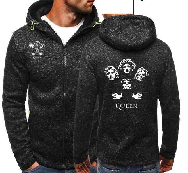 Толстовка с капюшоном на молнии Queen Rock Band богемная винтажная толстовка логотипом