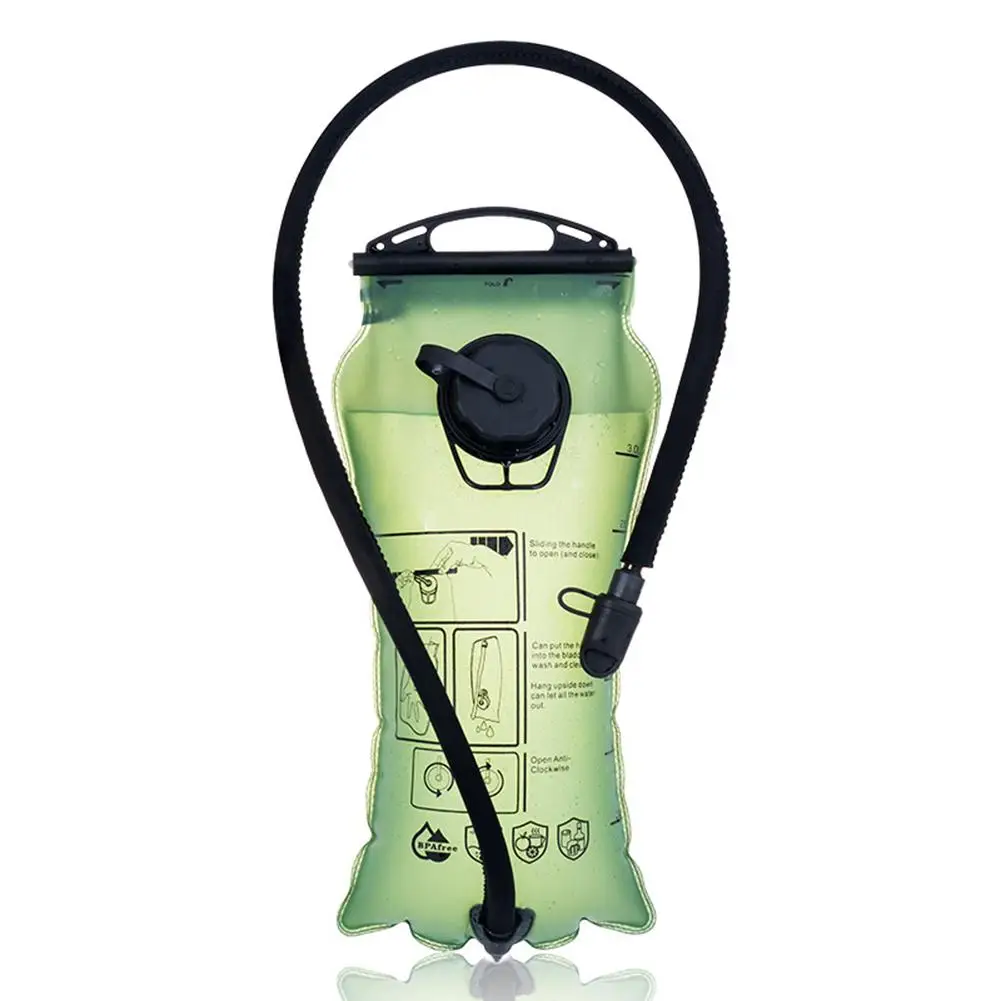 

3L Portable Outdoor Large Water Bag Non-toxic Insulated Water Tube Large Opening Container with Double Edges Bicycling Hiking