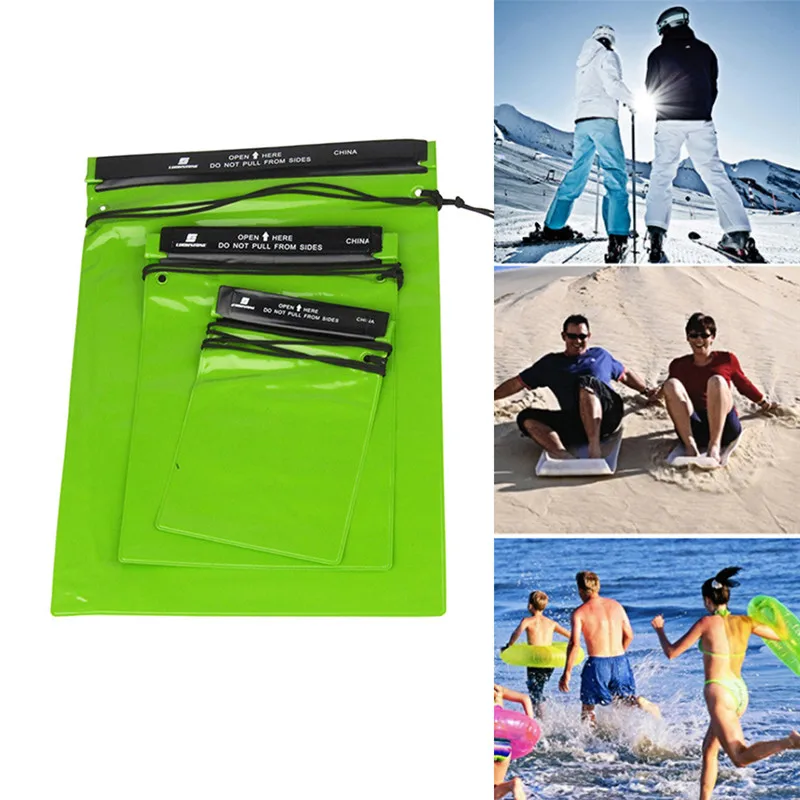 

3Pcs/Set Outdoor Swimming Waterproof Bag Camping Rafting Storage Dry Bag With Adjustable Strap Hook