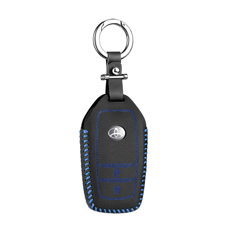 Luckeasy для toyota verso rav4 2013 land cruiser 2012 2 кнопки ключи сумка/чехол кошелек держатель ключ Обложка rav 4 - Название цвета: blue 3
