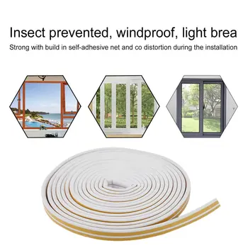 

12m Adhesive Doors Windows Foam Sealing Strip Soundproofing Collision Avoidance Seal Wheatherstrip Noise Insulation Windproof