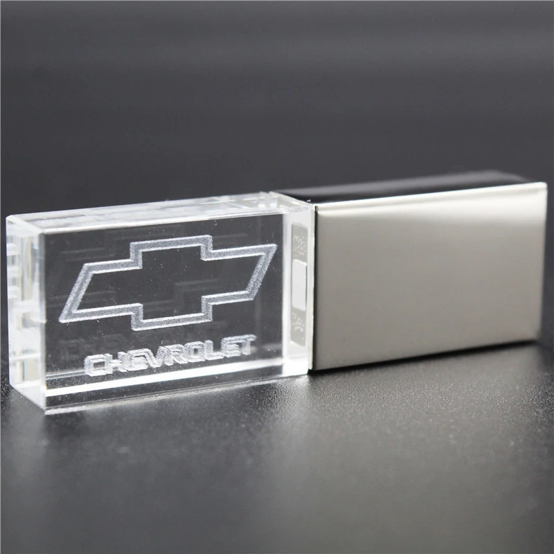 64 Гб usb2.0 металлический кристалл Chevrolet Автомобильный ключ модель USB флэш