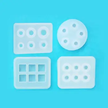 

12Pcs All Sizes Round Square Roundle Beads Resin Molds Gemstone Jewelry Making