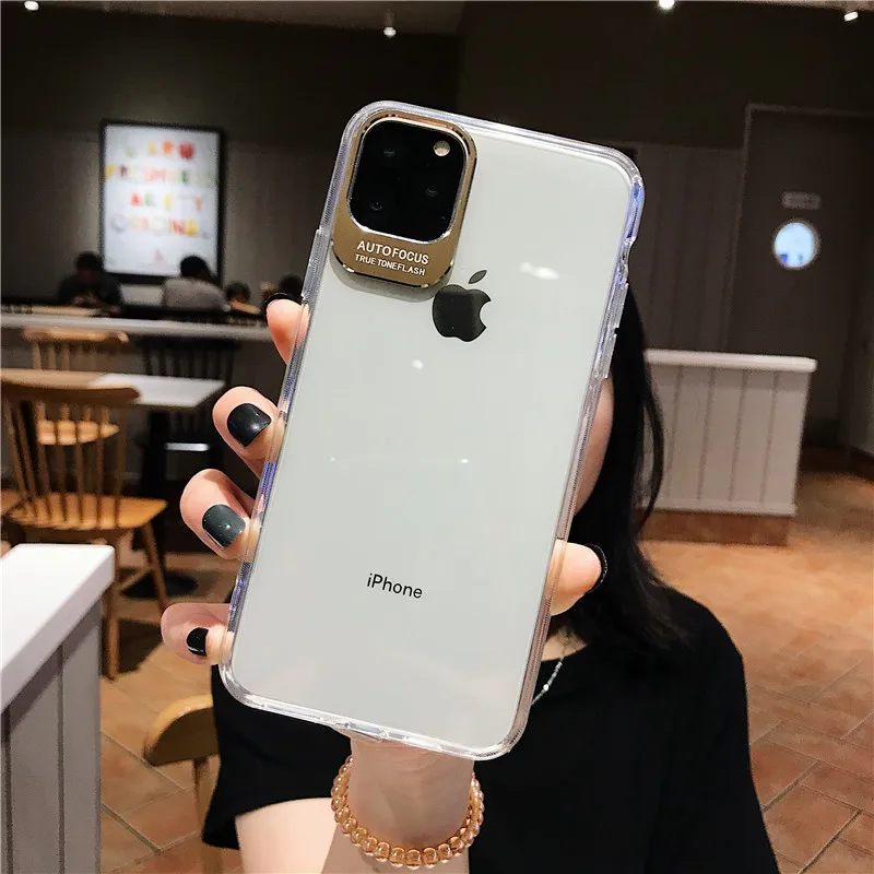 Прозрачный чехол-рамка для iPhone 11 Pro MAX 7 8 6 6S Plus, силиконовый прозрачный чехол из ТПУ для iPhone x XS MAX XR, задняя крышка