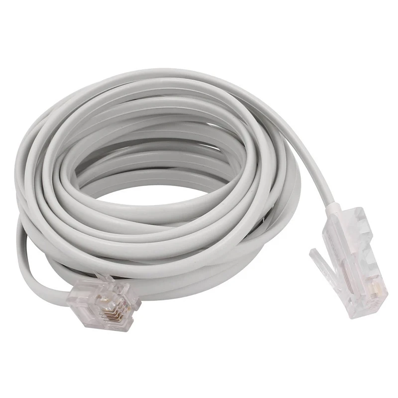 

RJ11 6P4C to RJ45 8P4C Modular Phone Internet Extension Cable 3 Meter