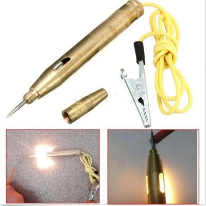 

New DC6V 12V 24V Probe Light System Test Probe Lamp Auto Car Light Circuit Tester Lamp Voltage Test Pen Detectors Coppers