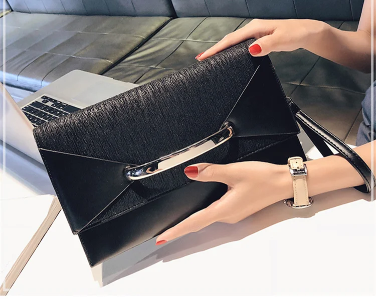 Luxuy Envelope Clutch Bag Women Leather Birthday Party Evening Clutch Bags For Women Ladies Shoulder Clutch Bag Purse Female