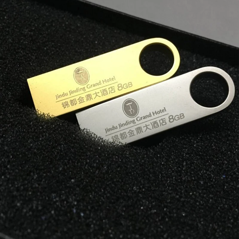 Креативный металлический Водонепроницаемый USB флэш-накопитель 64 ГБ 32 ГБ оперативной памяти, 16 Гб встроенной памяти, 8 ГБ 4 ГБ флэш-памяти memory stick u диск USB 2,0 Поддержка настройки под индивидуальные нужды