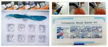 

Dental Quick Built Lingual Ortho Accessory Injection Mould Resin Composite 1st 2nd Molar Mold Light Cure 1Kit