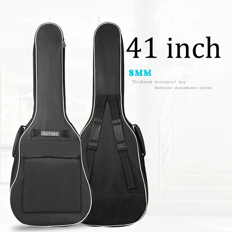 

Free shipping guitar straps 41inch wood ballad guitar case electric guitar cover bags electric bass guitar box 36inch bag