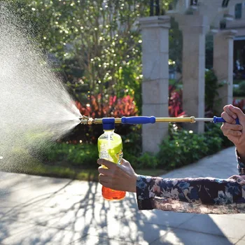 

Bottle Type Pneumatic Small Double Head Spray Water Mister Handheld Beverage Bottle Type Wild Sprayer 1PCS