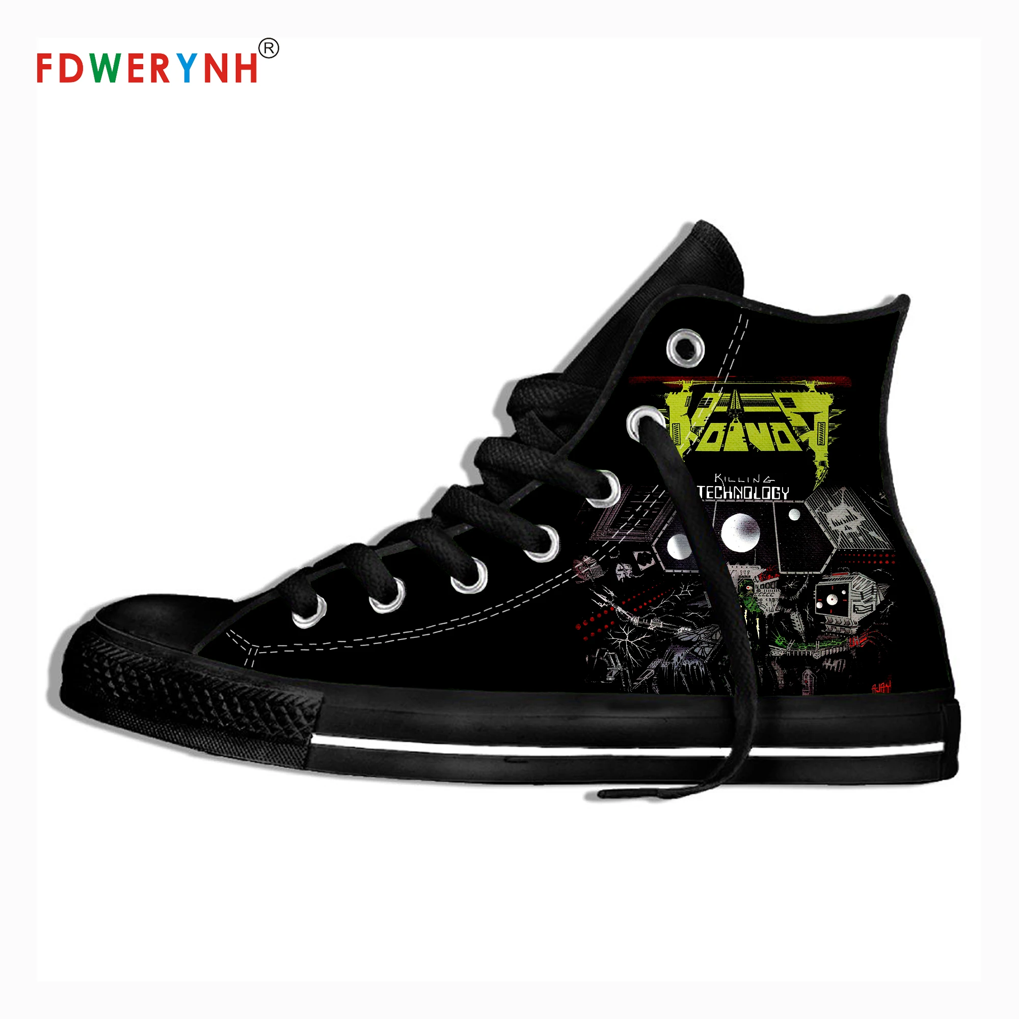 

Men's Casual Shoes Voivod Band Most Influential Metal Bands of All Time 3D Pattern Logo Men Shoes