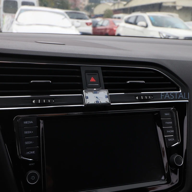 Электронные часы для Tiguan второго поколения-, автомобильные часы с орнаментом для интерьера, автомобильные часы для стайлинга автомобилей