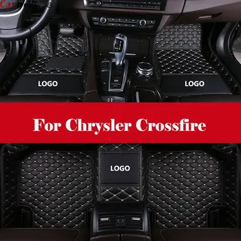 

Car Floor Mats Waterproof Leather Floor Mat +LOGO Car-styling Interior Car Carpet Floor Mat For Chrysler Crossfire