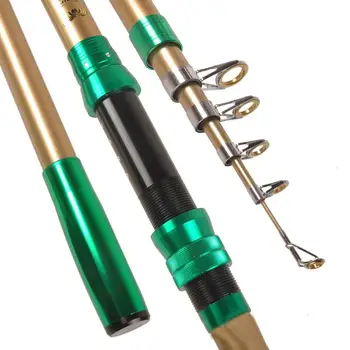 

Hard Tune High Quality Portable Stainess Steel 2.1 2.4 2.7 3.0 3.6M Telescopic Fishing Rod Travel Pole Fishing supplies