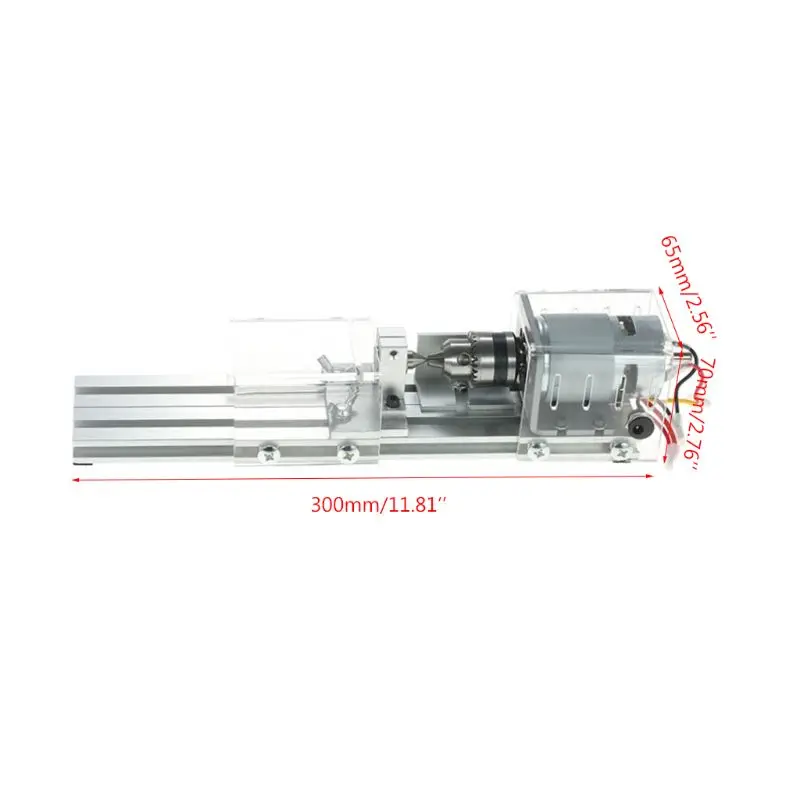 

100W CNC Mini Lathe Machine Tool DIY Woodworking Milling Grinding Polishing Bead