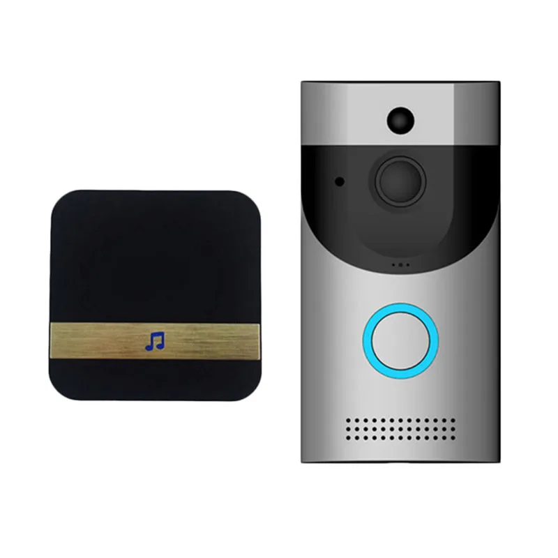 

1 Pieces Wireless Smart WiFi Door Bell IR Video Visual Camera 1x Intercom Home Security Ring Doorbells