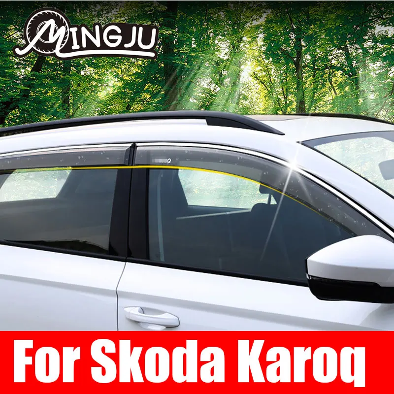4psc6pcsWindowDeflectorsForSkodaKaroq2018201920202021Window