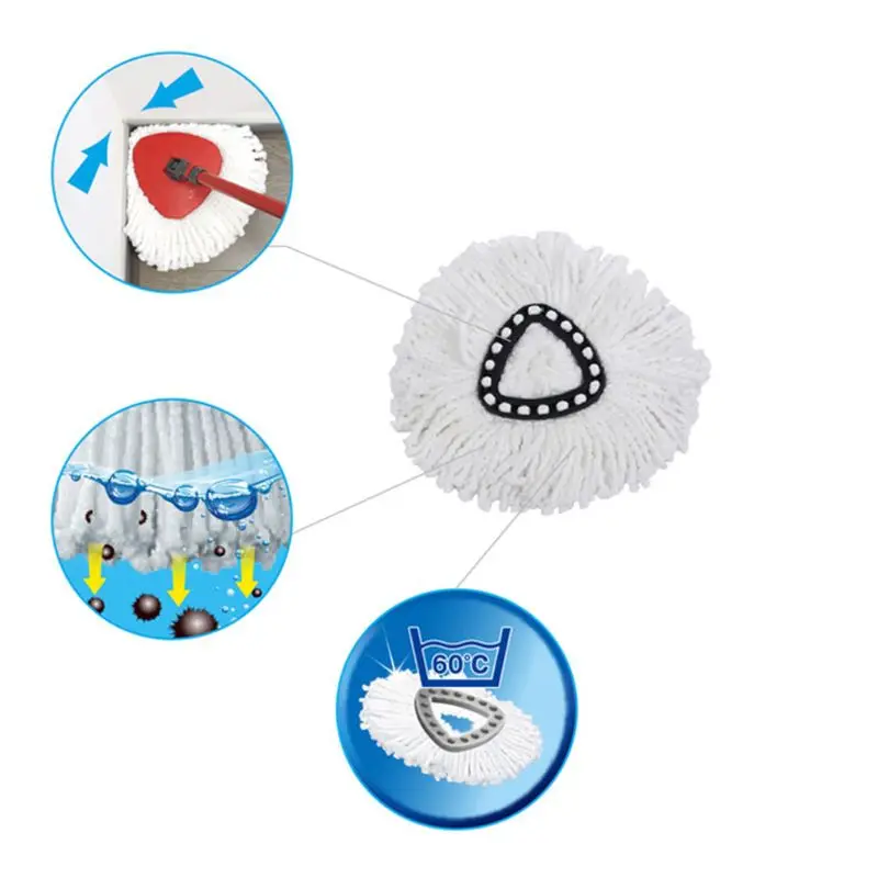 4 Pack 360° Spinning Mop Head Replacement Mop Head for O CedarVacuum