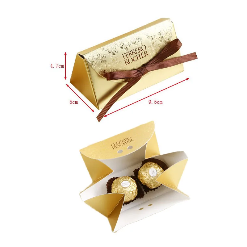 Ferrero Rocher коробки, свадебные сувениры и подарки коробка Baby Shower Бумага конфеты свадебное оформление коробки милые подарки сумки домашних животных