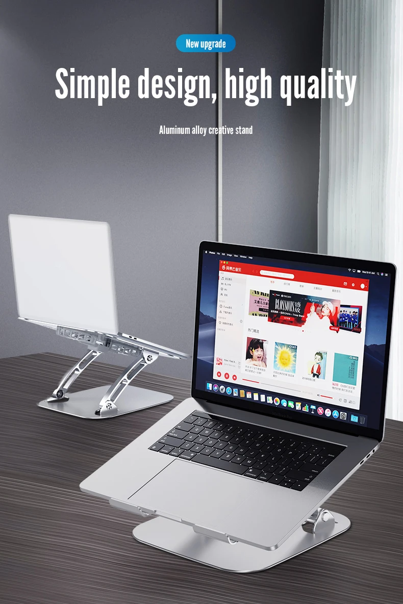 Laptop Foldable Stand Dual Fan Aluminum Alloy V4 18 Ha57abd1f3c604d4cbd37eb7027bdea66D