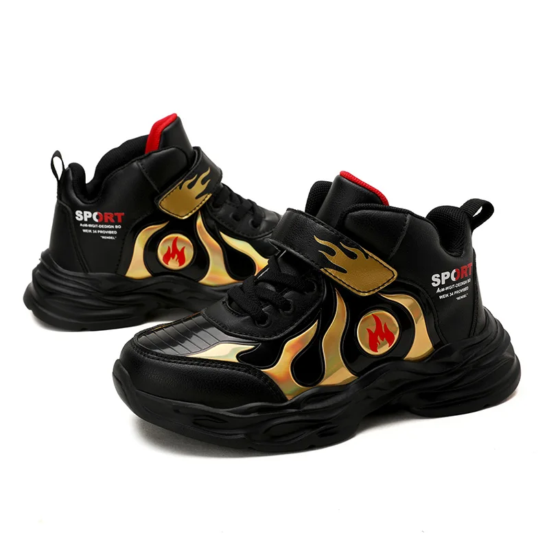 1 детские кроссовки, Баскетбольная обувь, tenis infantil, обувь+ мужские ретро кроссовки 11, Баскетбольная обувь - Цвет: Золотой