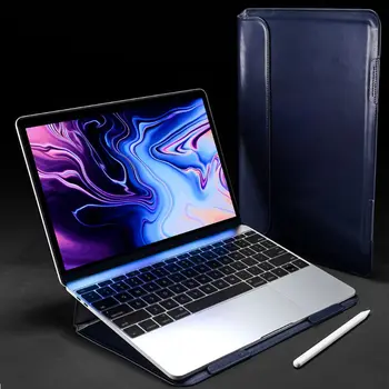 

Anti-fall Laptop Carry Case PU Leather Protective Sleeve Cover for MacBook Air 13.3inch A1369 A1466 Notebook
