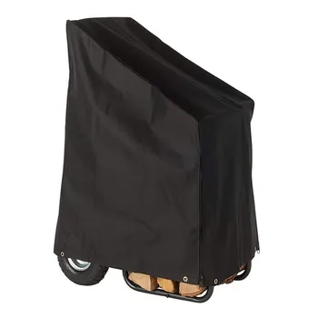 

Water Resistant Solid Foldable Patio Dustproof Zipper Style Firewood Cart Cover Universal Home Oxford Cloth Outdoor Garden