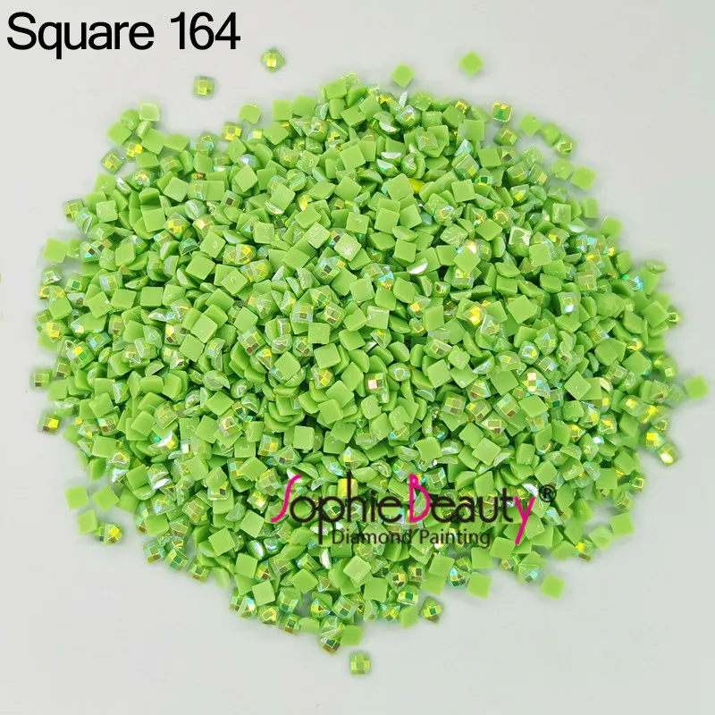 New AB Stone 2.5mm Colorful Square Drills Diamond Painting Embroidery Rhinestone Mosaic