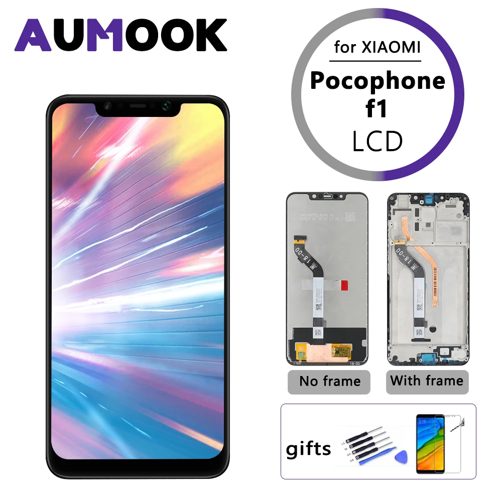 ЖК дисплей для XIAOMI Pocophone F1 с сенсорным экраном 6 18 дюйма качество AAA дигитайзер в