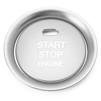 

2Pc Set Silver Aluminum Keyless Engine Push Start Button & Surrounding Decoration Ring for Mazda 3 6 CX-3 CX-5 CX-9 MX-5 W