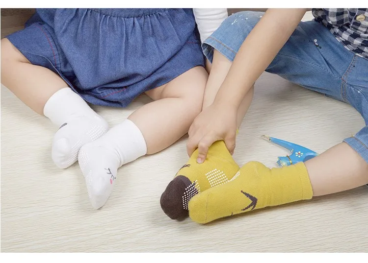 Infant Newborns Summer Thin Section Pure Cotton 0-1-Year-Old Baby Floor Socks Anti-slip Foot Sock Socks 6-12 Month Short