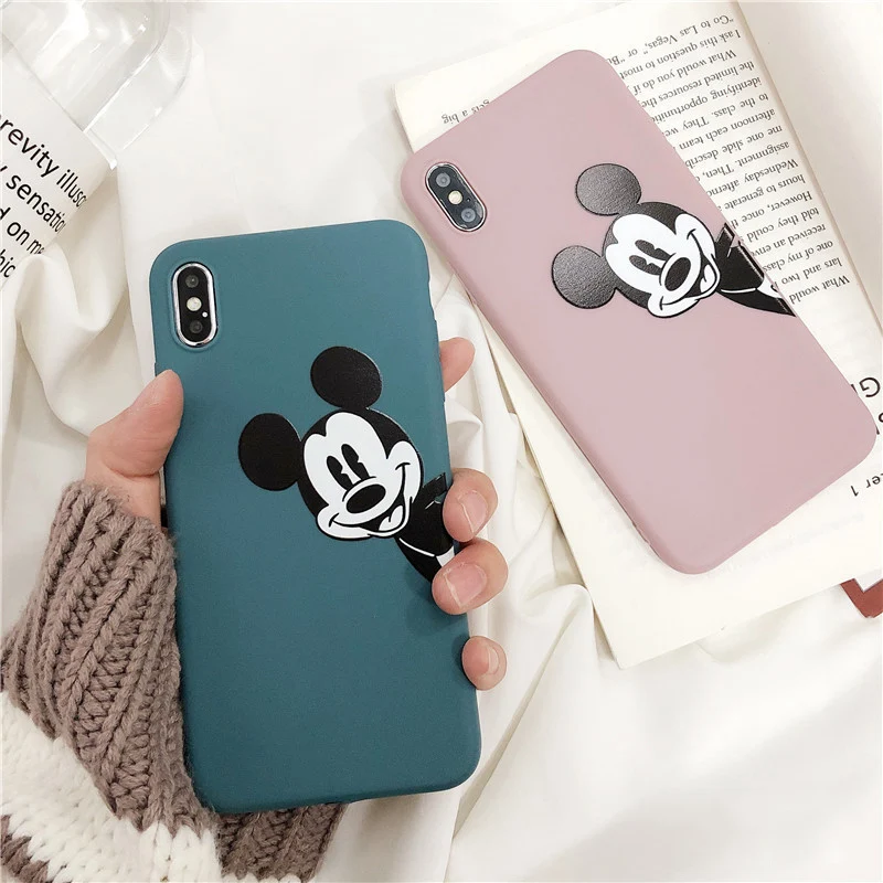 

Soft TPU Phone Cases For iPhone 6S 8 7 Plus 6 5 5S SE Matte Back For Coque iPhone X XS XR 11 Pro MAX Cartoon Couples Case Fundas
