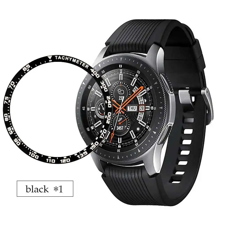 Металлический чехол для samsung gear S3 Frontier/Classic Galaxy Watch 46 мм/42 мм, чехол, Спортивная клейкая крышка, ремешок, аксессуары 46/42 - Цвет ремешка: black speed 1