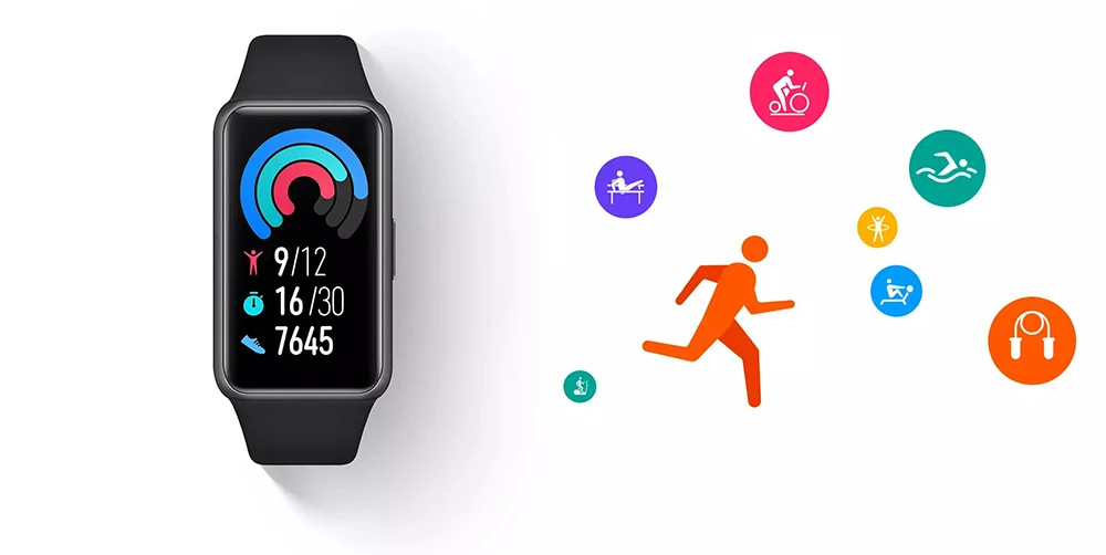 Huawei Band 6 Pro wrist Blood Oxygen AMOLED Screen Heart Rate Tracker